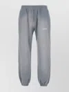 Represent Cotton Joggers With Elastic Waistband And Cuffs In Gray
