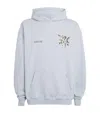 Represent Light Blue Cotton Hoodie With Cherubs Graphic In Blue
