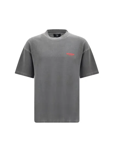 Represent Cotton Logo T-shirt In Gray