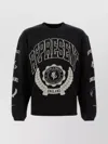 Represent Cotton Sweatshirt With Distressed Effect In Black