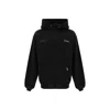 Represent Patron Of The Club Logo Hooded Cotton Sweatshirt In Black