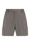 Represent Tech Cargo Shorts Side Pockets In Gray