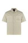 Represent Cotton Overshirt In Green