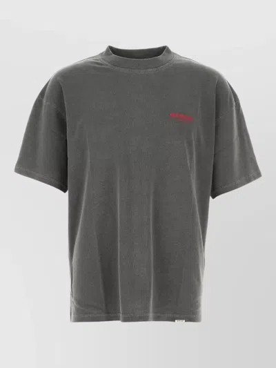 Represent Cotton Oversize T Shirt Crew Neck In Gray