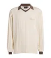 Represent Off-white Retro Football Long Sleeve Polo In Neutral