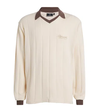 REPRESENT COTTON RETRO FOOTBALL POLO SWEATER