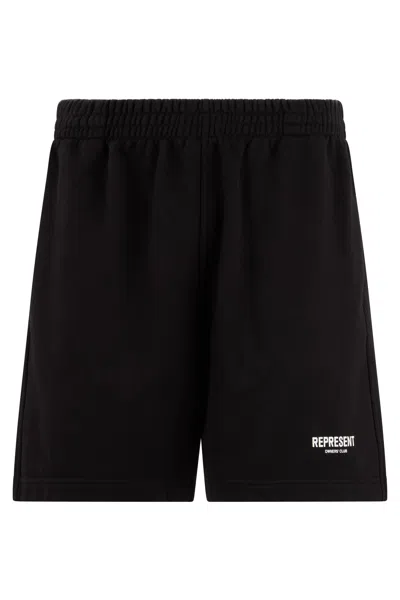 Represent Cotton Shorts In Black