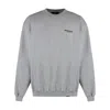 Represent Grey Crewneck Sweatshirt With Logo Lettering On The Front And Maxi Logo Print On The Rear In Cotton 