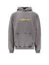Represent Hooded Cotton Sweatshirt Kangaroo Pocket In Purple