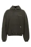 Represent Mens Brand-print Relaxed-fit Cotton Hoody Ash Xs In Gray