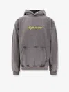 Represent Hooded Cotton Sweatshirt Kangaroo Pocket In Gray