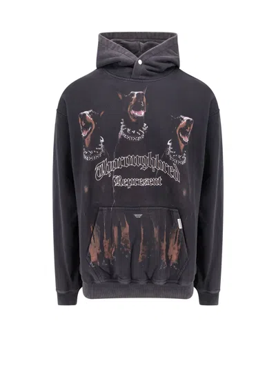 REPRESENT COTTON SWEATSHIRT WITH FRONTAL THOROUGHBRED PRINT