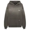 Represent Patron Of The Club Olive Green Hoodie With Front And Back Logo Print In Cotton Man