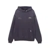 Represent Cotton Hoodie Featuring Logo And Front Pocket In Gray