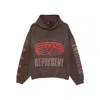 Represent Reversible Living Legacy Tour Sweatshirt In Black In Brown