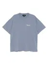 Represent Mens Dusty Blue Owners Club Script Logo-printed Cotton T-shirt In Purple