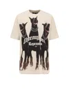 Represent Sand Cotton Thoroughbred T-shirt In Metallic