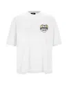 Represent Cotton T-shirt With Distressed Effect In Neutral