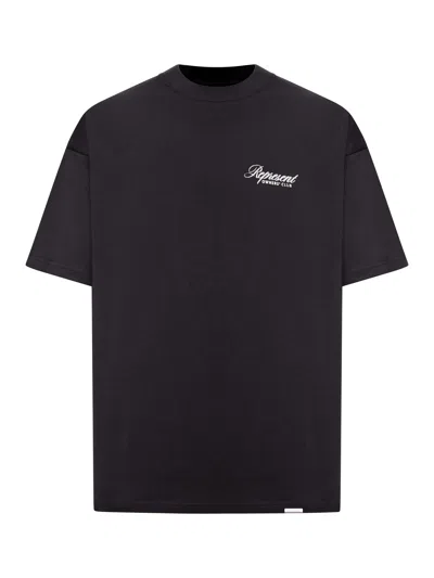 Represent Cotton T-shirt With Logo In Black