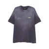 Represent Plum Faded T-shirt With Logo In Blue