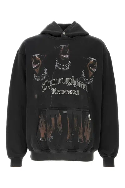 Represent Cotton Thoroughbred Sweatshirt In Black
