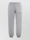Represent Cotton Track Pants With Elastic Cuffs And Pockets In Gray