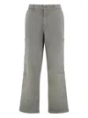 Represent Stretch Cotton Trousers In Gray