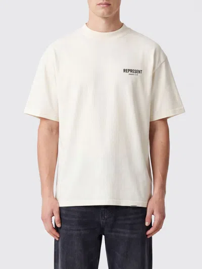 Represent Cotton T-shirt With Logo Print In White