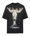 Represent Mens Stained Black British Cowboys Graphic-print Cotton-blend T-shirt In Black