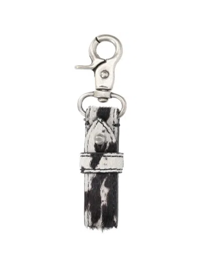 Represent Cowhide Keyring In Multi