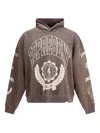 Represent Cotton Legacy Crest Hoodie In Brown