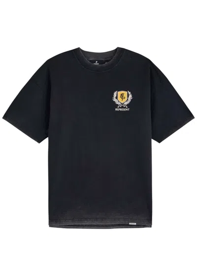 Represent Crest Logo-print Cotton T-shirt In Multicolor