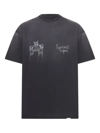 REPRESENT CREW-NECK COTTON T-SHIRT