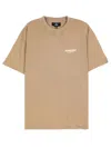 Represent Crew Neck Logo Detail Short Sleeve T-shirt In Brown