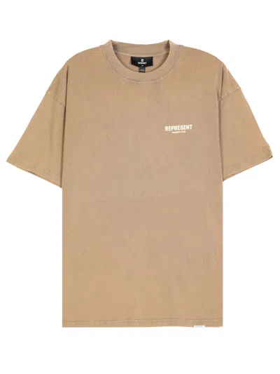 REPRESENT REPRESENT CREW NECK LOGO DETAIL SHORT SLEEVE T-SHIRT