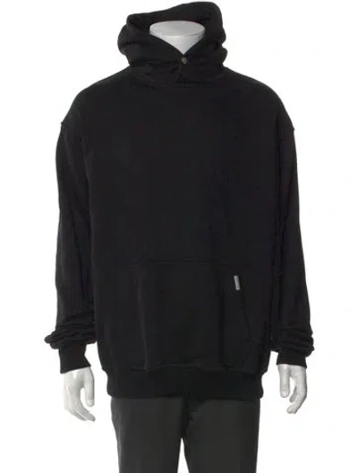 Pre-owned Represent Crew Neck Long Sleeve Hoodie In Black