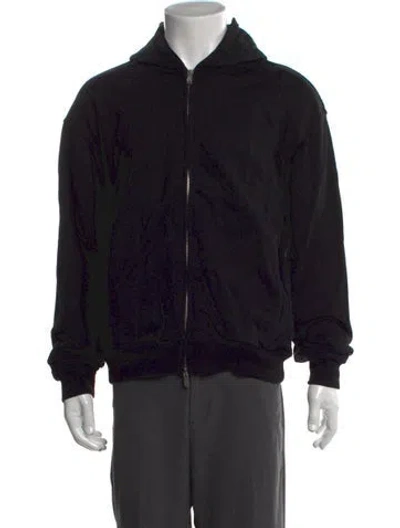 Pre-owned Represent Crew Neck Long Sleeve Hoodie In Black