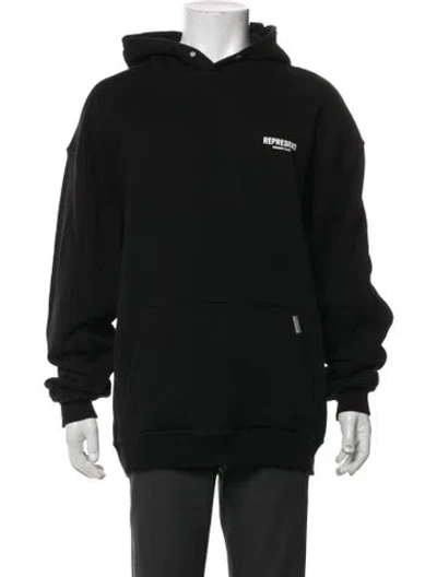 Pre-owned Represent Crew Neck Long Sleeve Hoodie In Black