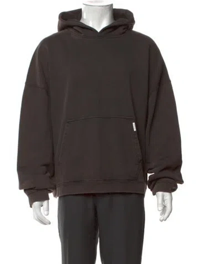 Pre-owned Represent Crew Neck Long Sleeve Hoodie In Brown