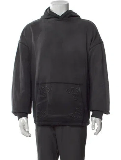 Pre-owned Represent Crew Neck Long Sleeve Hoodie In Gray