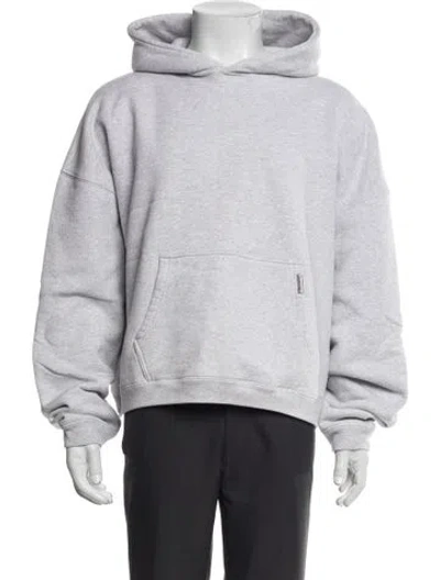 Pre-owned Represent Crew Neck Long Sleeve Hoodie In Grey/white