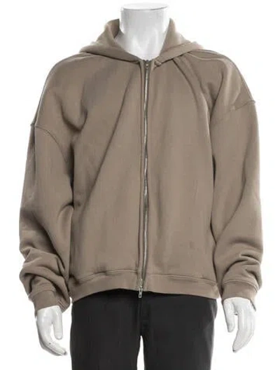 Pre-owned Represent Crew Neck Long Sleeve Hoodie In Neutrals