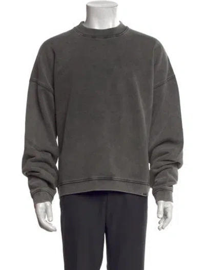 Pre-owned Represent Crew Neck Long Sleeve Pullover In Grey