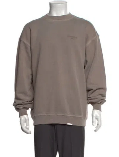 Pre-owned Represent Crew Neck Long Sleeve Sweatshirt In Neutrals