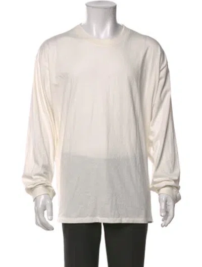 Pre-owned Represent Crew Neck Long Sleeve T-shirt In Neutrals