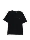 Represent Black Crewneck T-shirt With With Front And Back Owners Club Print In Cotton Man In Black