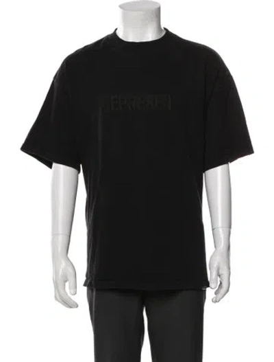 Pre-owned Represent Crew Neck Short Sleeve T-shirt In Black