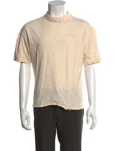 Pre-owned Represent Crew Neck Short Sleeve T-shirt In Neutral