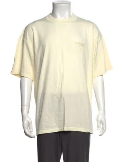 Pre-owned Represent Crew Neck Short Sleeve T-shirt In Neutrals