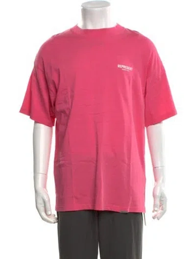 Pre-owned Represent Crew Neck Short Sleeve T-shirt In Pink